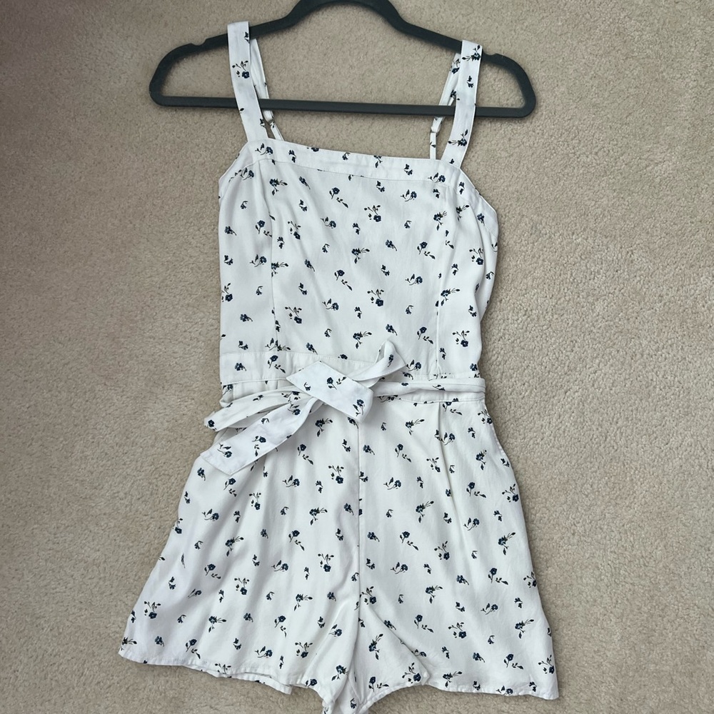 hollister floral romper
